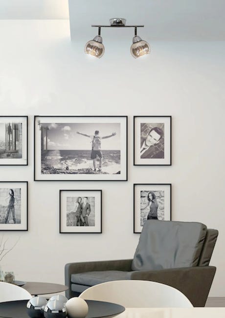 Listwa reflektorowa Kansas srebrna 2 x E14 Candellux