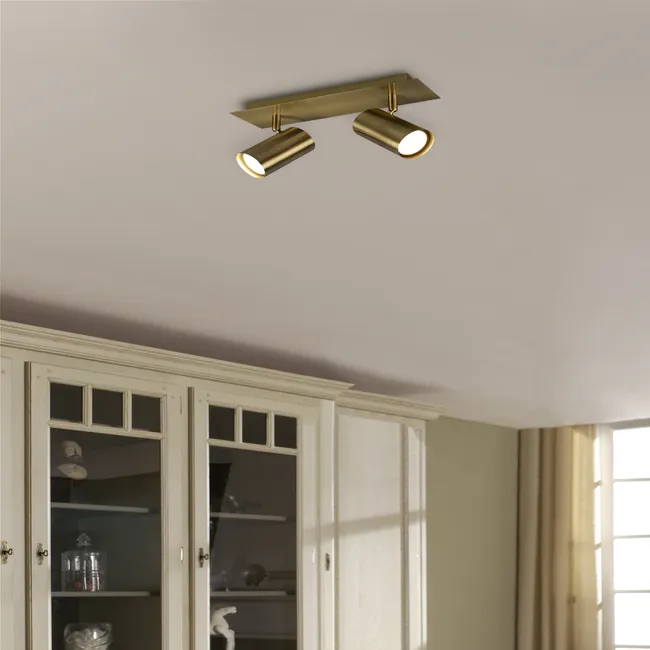 Listwa reflektorowa Marley mosiądz GU10 Trio