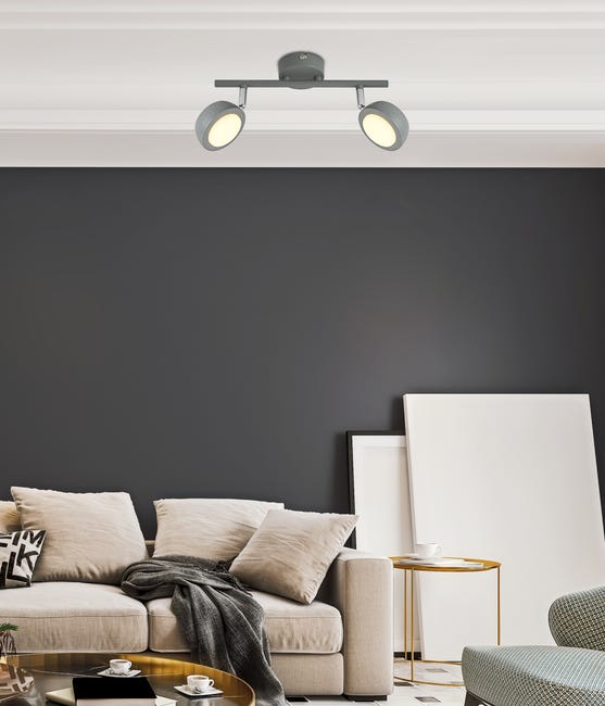 Listwa reflektorowa Mild szara 2 x LED Candellux
