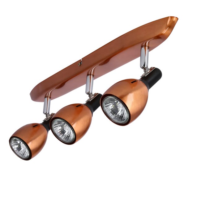 Listwa reflektorowa Misouri miedziana 3 x GU10 Candellux