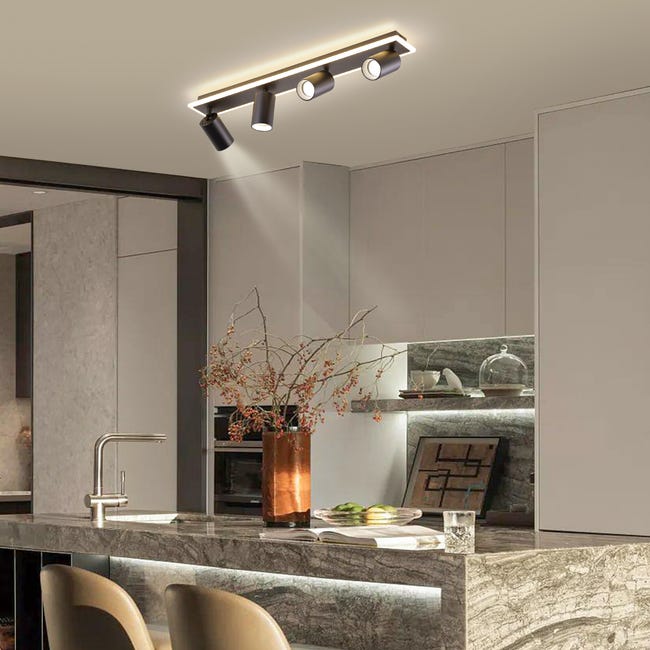 Listwa reflektorowa Parma czarna 4 x GU10 LED Light Prestige