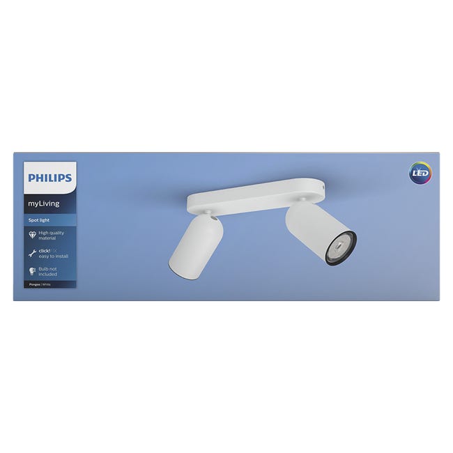 Listwa reflektorowa Pongee biała GU10 Philips