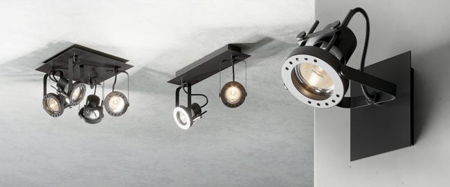 Listwa reflektorowa TECHNIC czarna GU10 INSPIRE