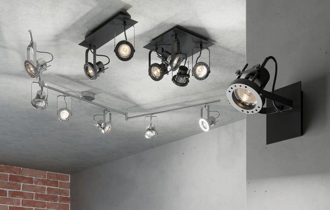 Listwa reflektorowa TECHNIC czarna GU10 INSPIRE