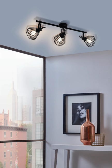 Listwa reflektorowa Tabillano czarna 3 x E27 Inspire