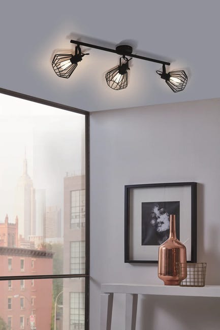 Listwa reflektorowa Tabillano czarna 3 x E27 Inspire