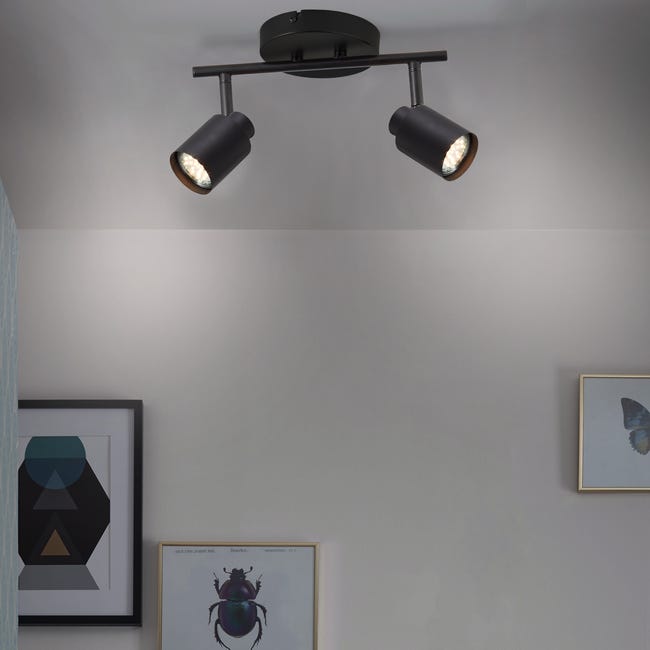 Listwa reflektorowa Tekla czarna 2 x GU10 Inspire