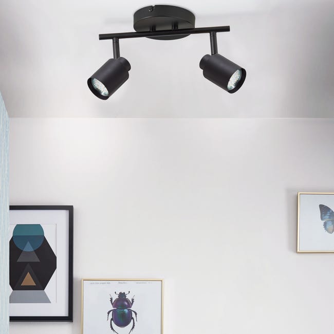 Listwa reflektorowa Tekla czarna 2 x GU10 Inspire