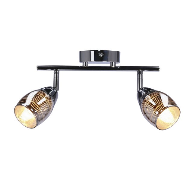 Listwa reflektorowa Wirginia srebrna 2 x E14 Candellux