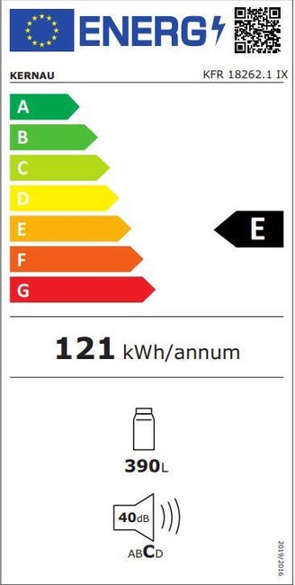Lodówka wolnostojąca KFR 18262.1 IX Kernau