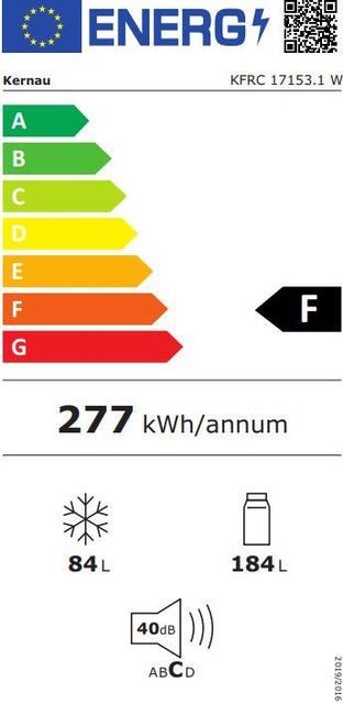 Lodówka wolnostojąca KFRC 17153.1 W Kernau
