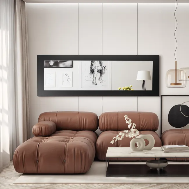 Lustro Jyvaskyla czarne 60 x 180 cm