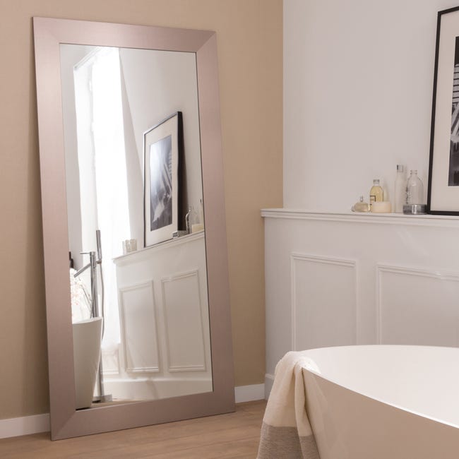 Lustro Loft srebrne 87 x 187 cm Inspire