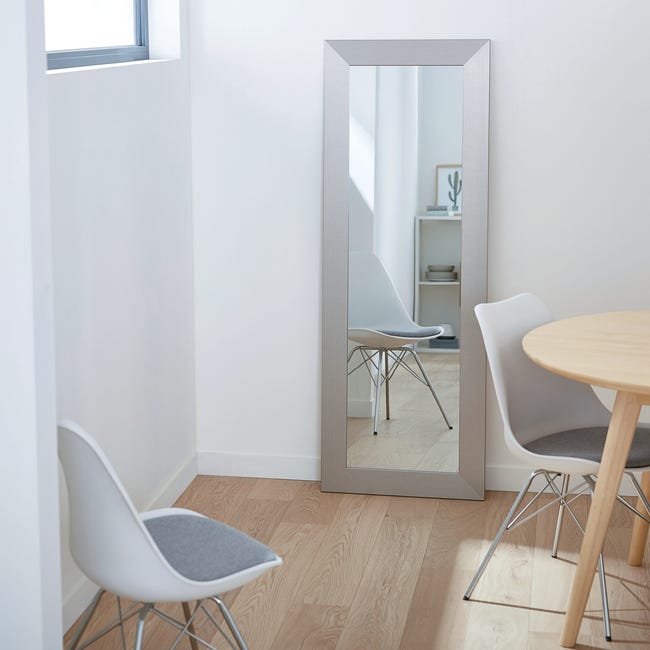 Lustro Loft srebrne satyna 57 x 157 cm Inspire