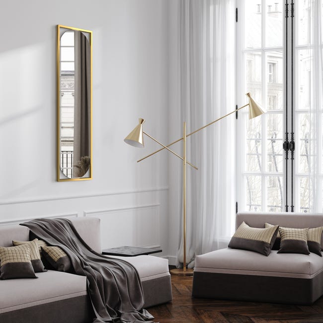 Lustro Marbella złote 35 x 130 cm