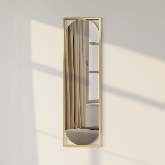 Lustro Marbella złote 35 x 130 cm