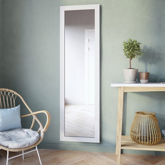 Lustro Mia białe 30 x 120 cm Inspire