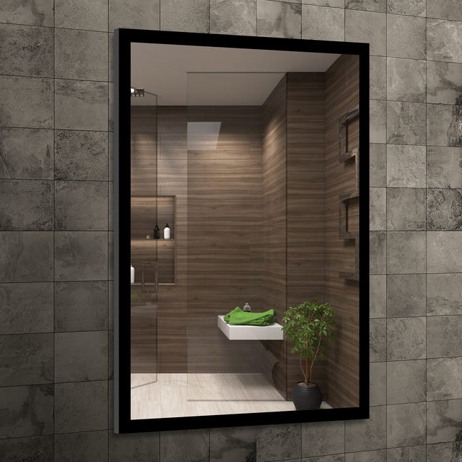 Lustro bez oświetlenia Lux Black 60 X 80 Venti