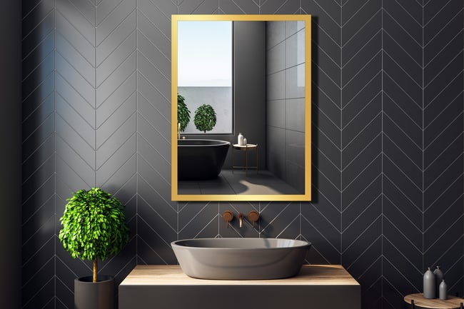 Lustro bez oświetlenia Lux Gold 60 X 80 Venti