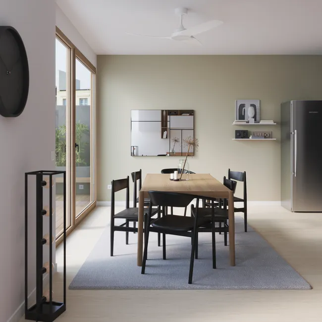 Lustro dekoracyjne Drian czarne 84 x 115 cm Inspire