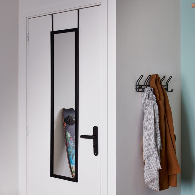 Lustro na drzwi Door czarne 30 x 120 cm Inspire
