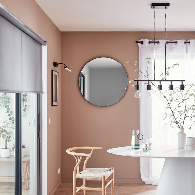Lustro okrągłe Focale czarne śr. 81 cm Inspire