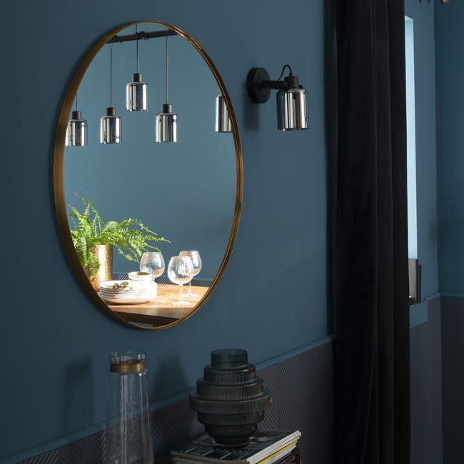 Lustro okrągłe Glam złote śr. 81 cm Inspire