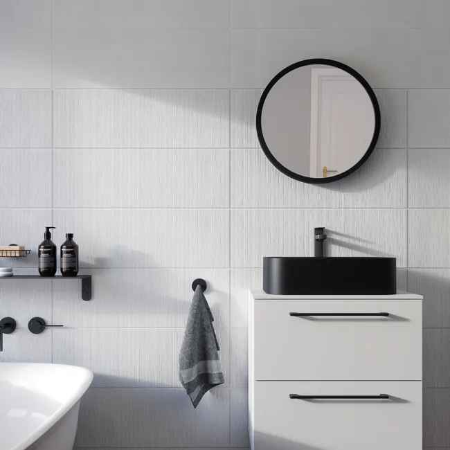Lustro okrągłe Nodal czarne śr. 52 cm Inspire