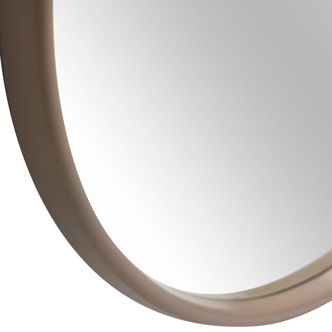 Lustro okrągłe Sweet Fossil beżowe śr. 42 cm Inspire