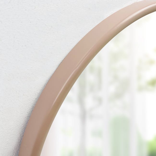 Lustro okrągłe Sweet Fossil beżowe śr. 42 cm Inspire