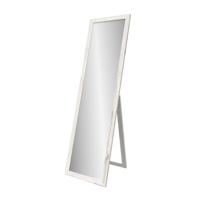 Lustro stojące Sicilia bielone 46 x 146 cm