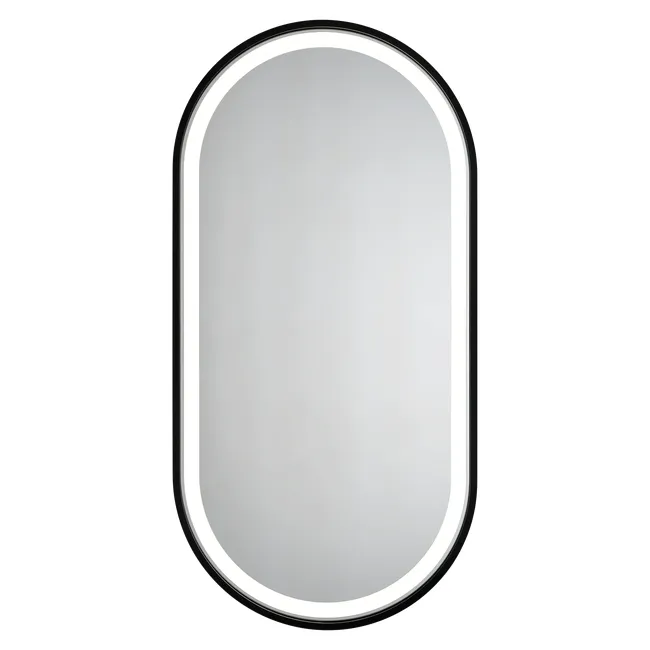 Lustro z wbudowanym oświetleniem Solaris Black 50 x 100 Dubiel Vitrum