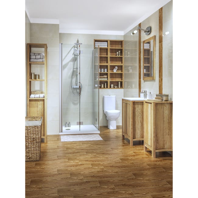 Lustro łazienkowe bez oświetlenia Classic Oak 60 x 80 Comad