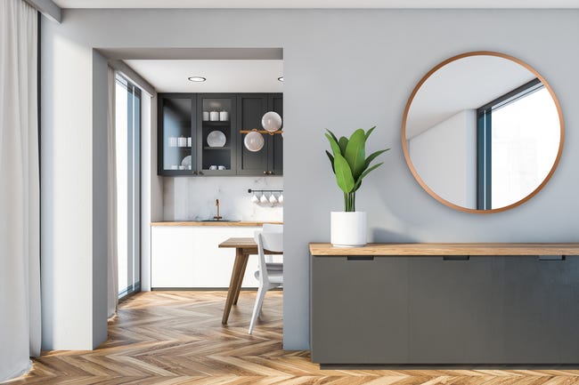 Lustro łazienkowe bez oświetlenia RUND REDGOLD 80 x 80 VENTI