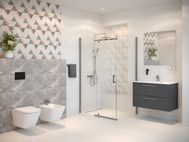 Lustro łazienkowe bez oświetlenia SOTE 80 x 80 cm SENSEA