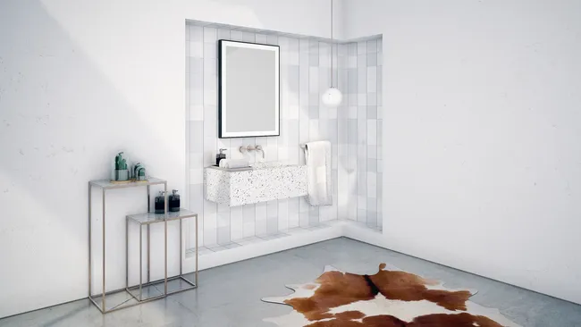 Lustro łazienkowe z oświetleniem wbudowanym LOGAN 60 x 80 DUBIEL VITRUM