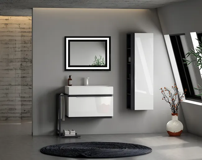 Lustro łazienkowe z oświetleniem wbudowanym NANO 80 x 60 VENTI