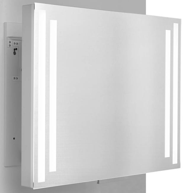 Lustro łazienkowe z oświetleniem wbudowanym  SPLIT 80 x 60