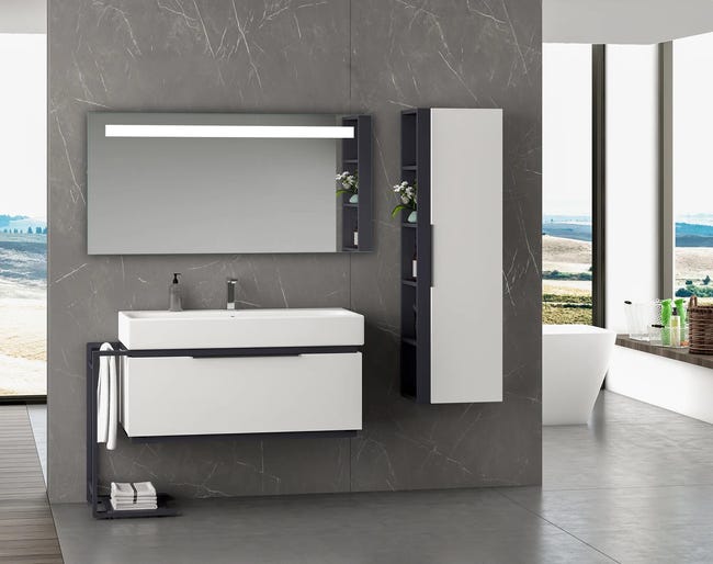 Lustro łazienkowe z oświetleniem wbudowanym STYLO 120 x 60 VENTI