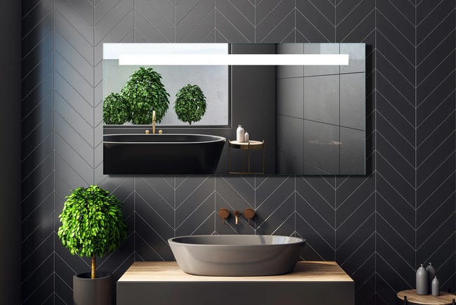 Lustro łazienkowe z oświetleniem wbudowanym STYLO 120 x 60 VENTI