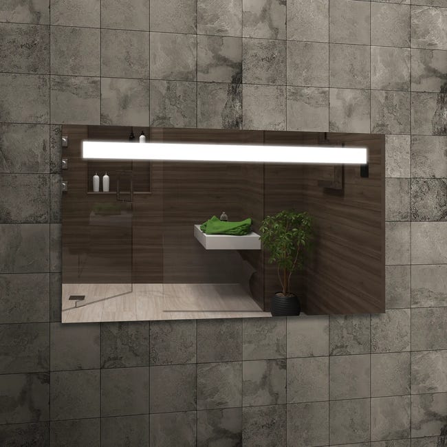 Lustro łazienkowe z oświetleniem wbudowanym STYLO 120 x 60 VENTI