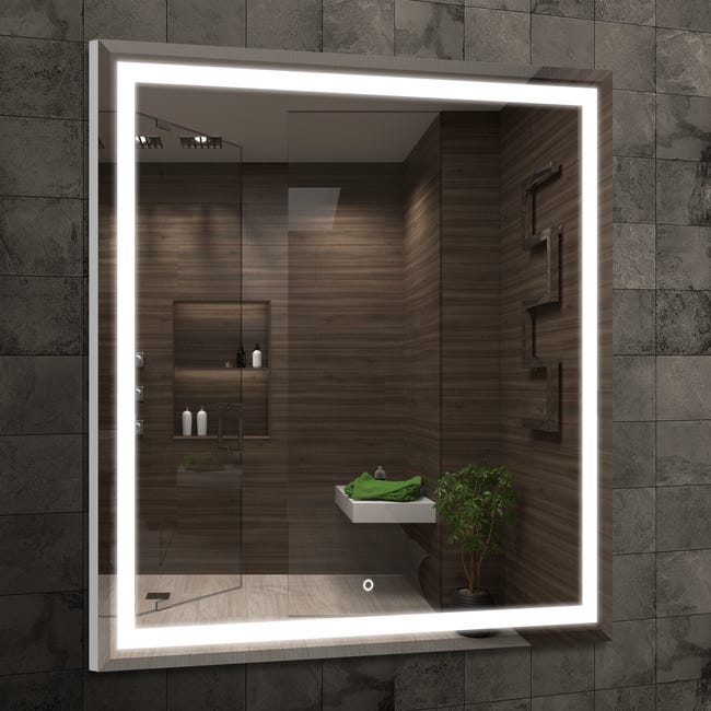 Lustro łazienkowe z wbudowanym oświetleniem ALTUE 80 LED 80 x 80 VENTI