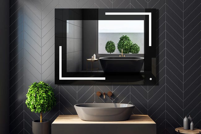 Lustro łazienkowe z wbudowanym oświetleniem RENO 80 x 60 VENTI