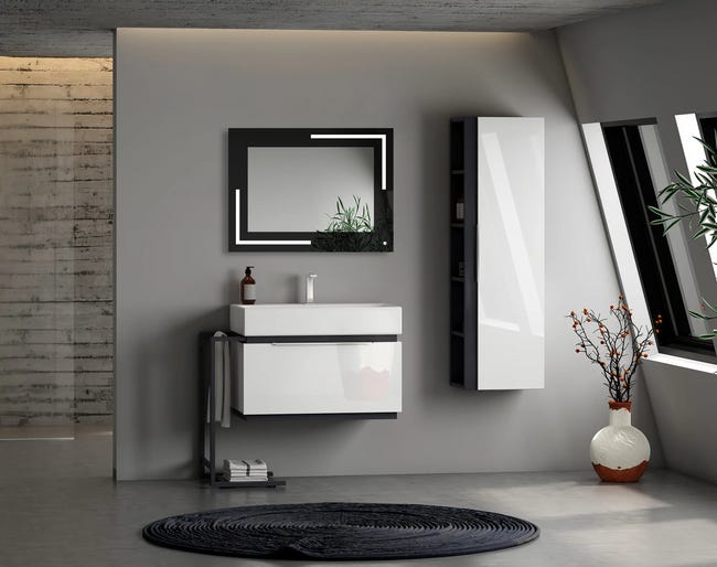 Lustro łazienkowe z wbudowanym oświetleniem RENO 80 x 60 VENTI