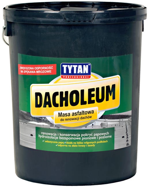 Masa asfaltowa do renowacji dachów Dacholeum 18 kg Tytan Professional