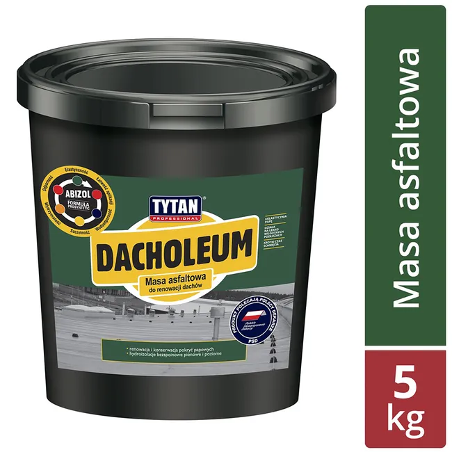 Masa asfaltowa do renowacji dachów Dacholeum 5 kg Tytan Professional