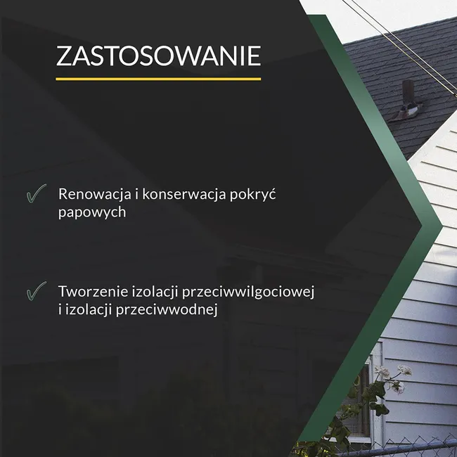 Masa asfaltowa do renowacji dachów Dacholeum 5 kg Tytan Professional