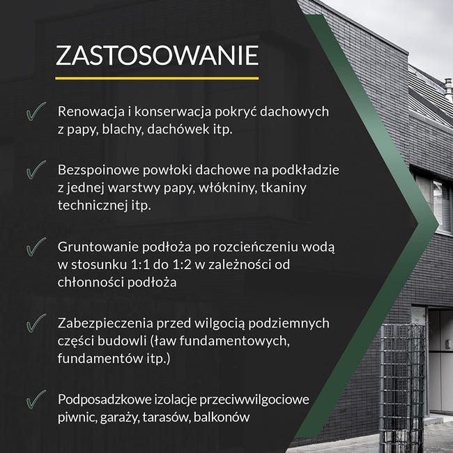 Masa dyspersyjna asfaltowo-kauczukowa Disprobit 10 kg Tytan Professional