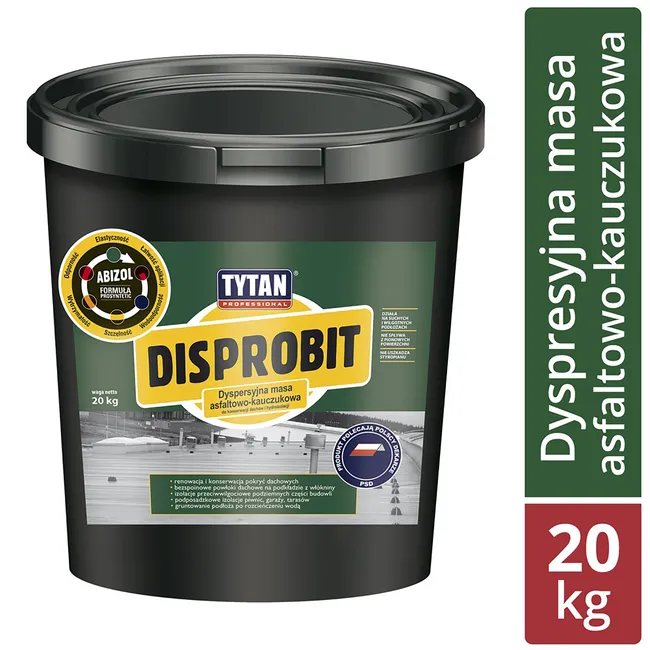 Masa dyspersyjna asfaltowo-kauczukowa Disprobit 20 kg Tytan Professional