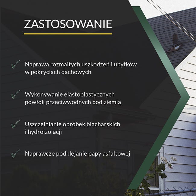 Masa szpachlowa asfaltowo-kauczukowa Abizol G 5 kg Tytan Professional